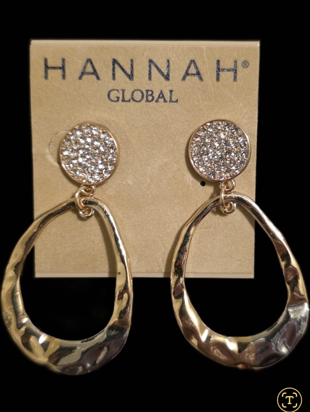 Mixed Metals Pavé Drop Earrings